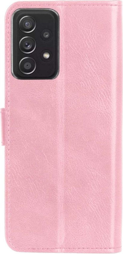 Samsung A52s Hoesje Bookcase Cover met Kaarthouder - Lichtroze