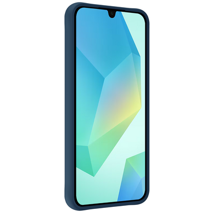 Samsung A16 Hoesje Siliconen Backcover Lichtgewicht - Donkerblauw
