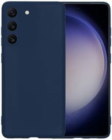 Samsung S23 Plus Hoesje Siliconen Backcover Lichtgewicht - Donkerblauw