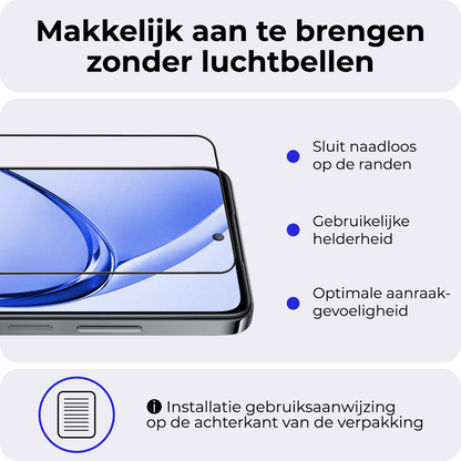 OPPO A80 Screenprotector Gehard Glas - Full Screen