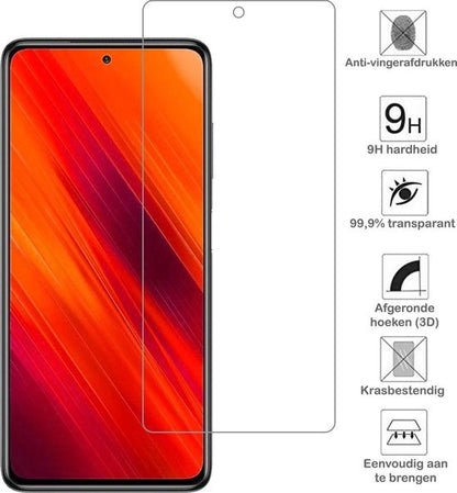 Poco X3 Screenprotector Gehard Glas - Anti-kras