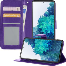 Samsung S20 FE Hoesje Bookcase Cover met Kaarthouder - Paars