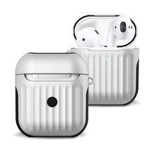 AirPods 2 Hoesje Siliconen met Ribbels Shockbestendig - Wit