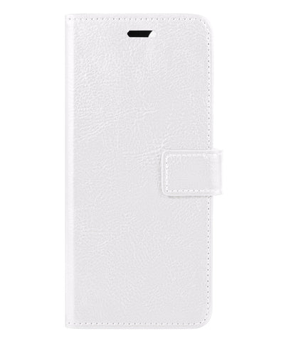 Samsung M22 Hoesje Bookcase Cover met Kaarthouder - Wit