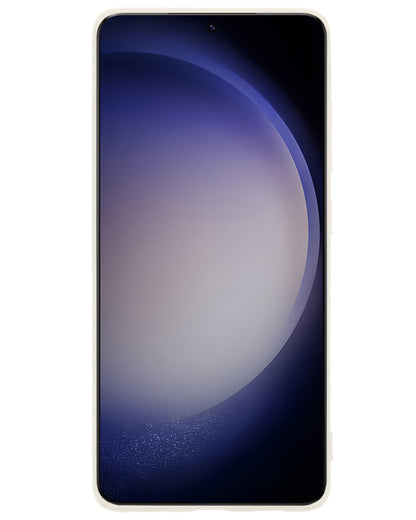 Samsung S23 Ultra Hoesje Siliconen Backcover Lichtgewicht - Wit