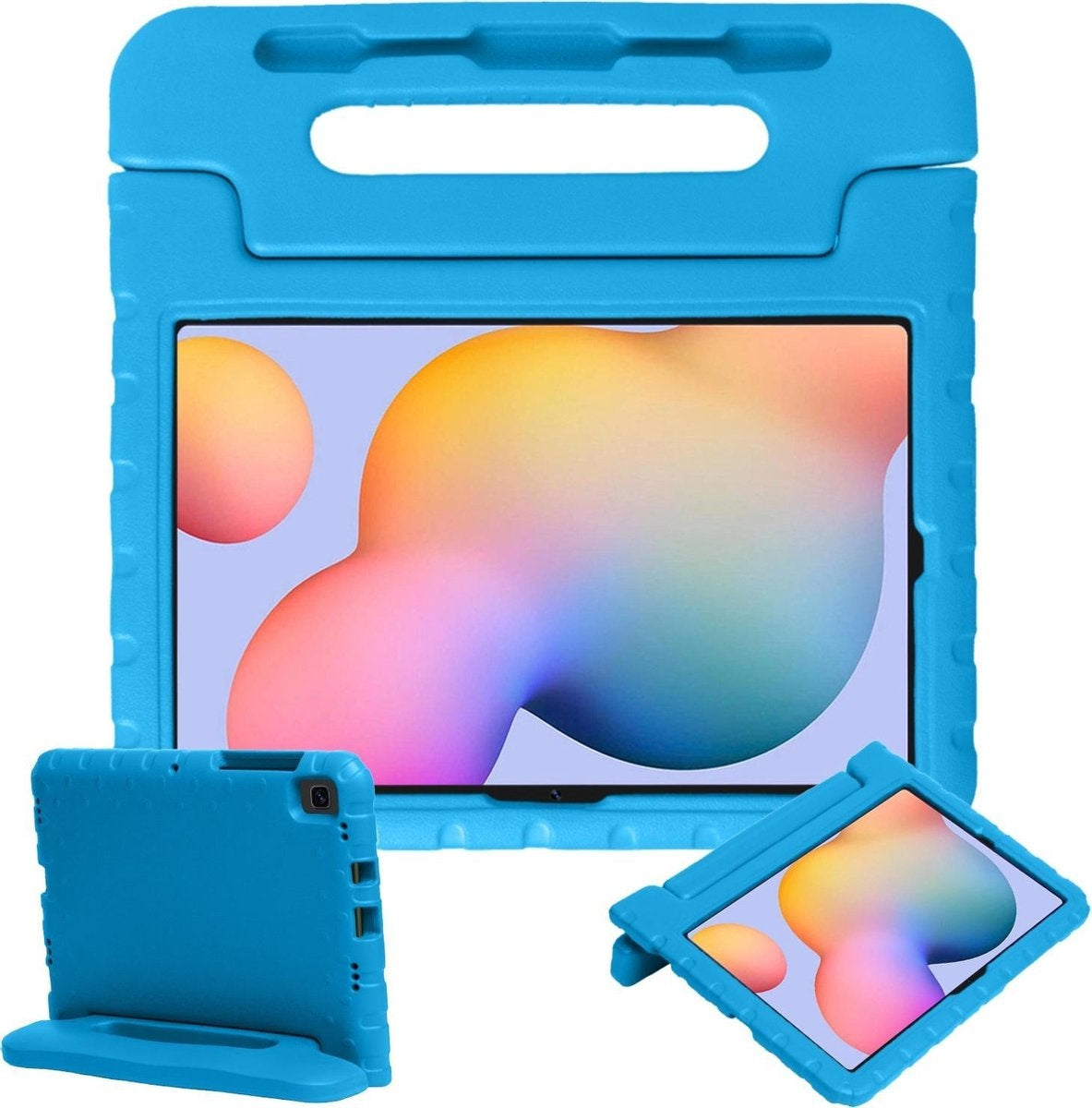 Samsung Galaxy Tab S6 Lite Hoesje Kids Cover Bumper - Blauw