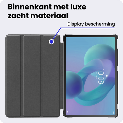 Lenovo Idea Tab Trifold Bookcase Hoes - Donkergroen