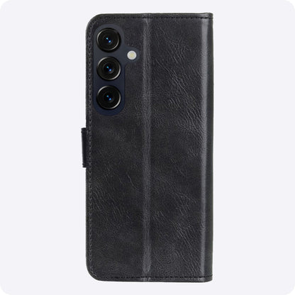 Samsung S26 Plus Hoesje Bookcase Cover met Kaarthouder - Zwart