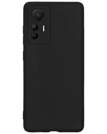 Xiaomi 12 Lite Hoesje Siliconen Backcover Lichtgewicht - Zwart