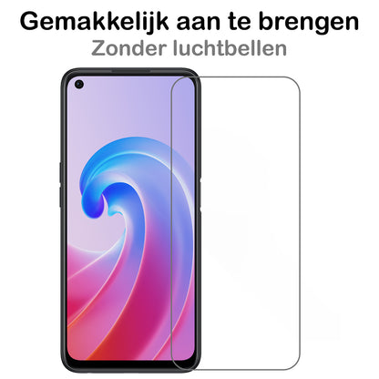 OPPO A76 Screenprotector Gehard Glas - Anti-kras