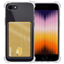 iPhone SE 2022 Hoesje Kaarthouder Backcover Shockproof - Transparant
