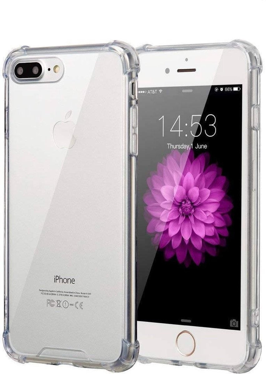 iPhone 7/8 Plus Hoesje Shock Proof Siliconen - Transparant