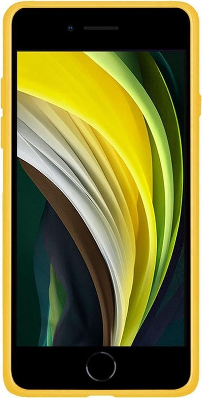 iPhone SE 2020 Hoesje Siliconen Backcover Lichtgewicht - Geel