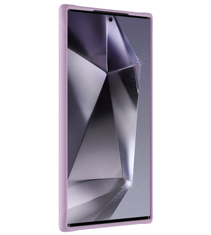 Samsung S24 Ultra Hoesje Siliconen Backcover Lichtgewicht - Lila