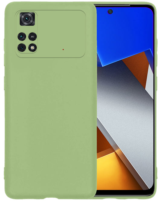 Xiaomi Poco X4 Pro 5G Hoesje Siliconen - Groen