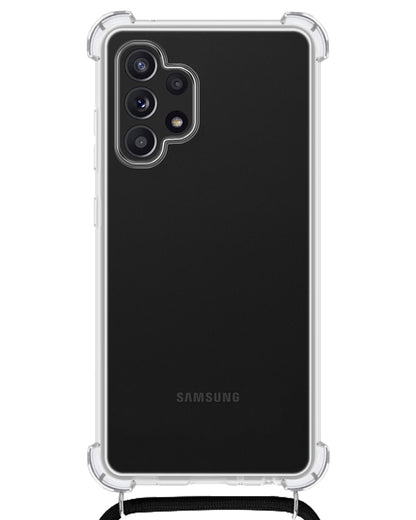 Samsung A13 4G Hoesje met Koord Backcover Shockproof - Transparant