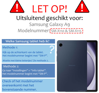 Samsung Galaxy Tab A9 Kinderhoes Shockabsorberend Foam - Blauw