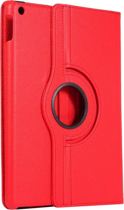 iPad 10.2 2019 Hoesje 360ðð Draaibare Book Case Kunstleer - Rood