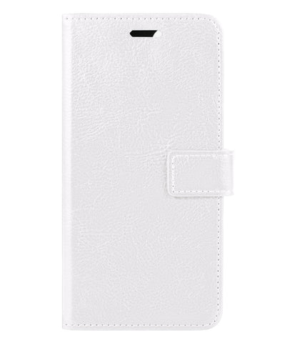 iPhone 13 Pro Max Hoesje Bookcase Cover met Kaarthouder - Wit