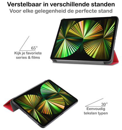 iPad Pro 2021 (12,9 inch) Hoesje Book Case - Rood