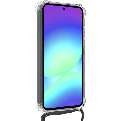 Samsung A56 Hoesje met Koord Backcover Shockproof - Transparant