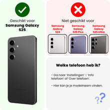 Samsung S25 Hoesje Shockproof Backcover Siliconen - Transparant