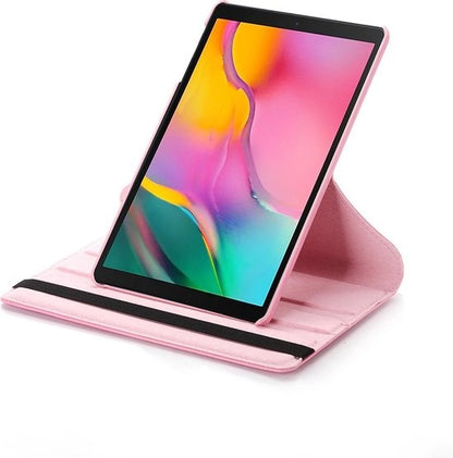 iPad 10.2 2019 Trifold Bookcase Hoes 360 Graden Draaibaar - Lichtroze