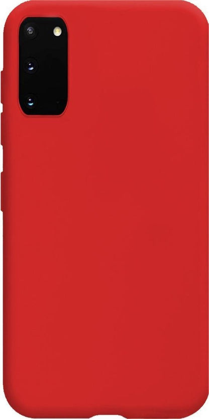 Samsung S20 Hoesje Siliconen Backcover Lichtgewicht - Rood