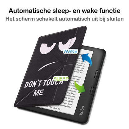Kobo Libra 2 Trifold Bookcase Hoes - Don't Touch Me