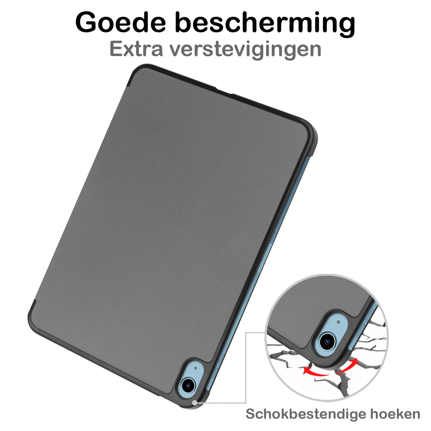 iPad 2022 Hoesje Book Case - Grijs