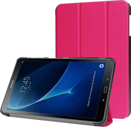 Samsung Galaxy Tab A 10.1 2016 Hoesje Book Case - Donkerroze