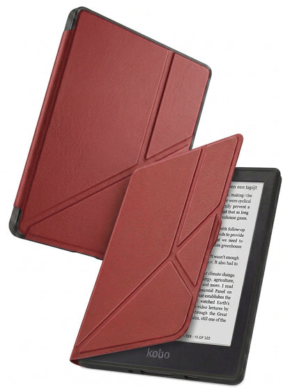 Kobo Nia Trifold Bookcase Hoes - Donkerrood