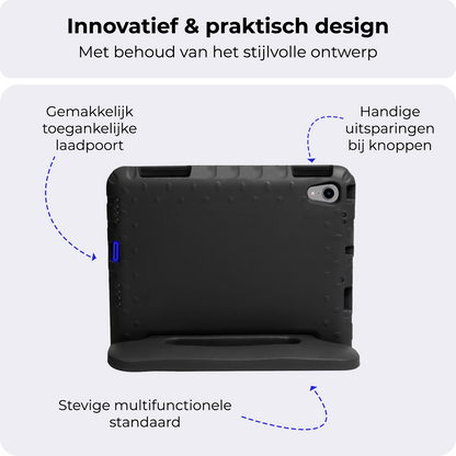 iPad Mini 7 Kinderhoes Shockabsorberend Foam - Zwart
