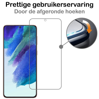 Samsung S21 FE Screenprotector Gehard Glas - Anti-kras