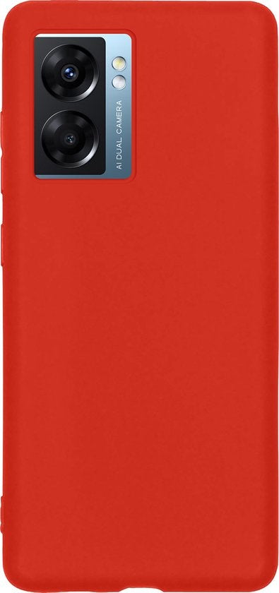 OPPO A77 Hoesje Siliconen Backcover Lichtgewicht - Rood