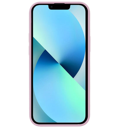 iPhone 13 Hoesje Siliconen Backcover Lichtgewicht - Lila