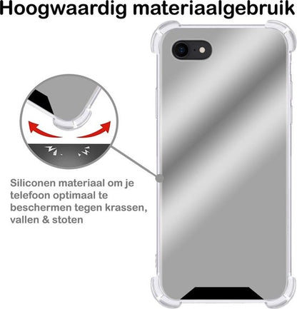 iPhone SE 2020 Hoesje Shock Proof Siliconen - Zilver