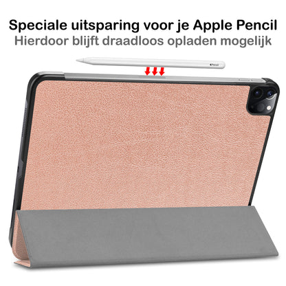 iPad Pro 2021 (11 inch) Hoesje Book Case - Rosðð goud