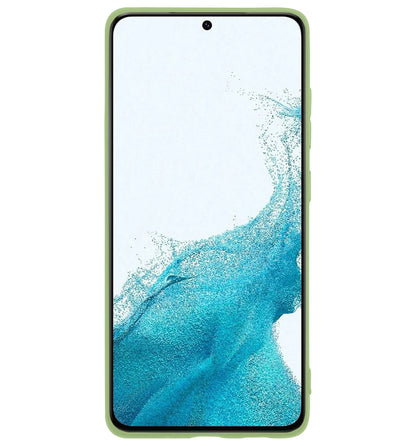 Samsung S22 Plus Hoesje Siliconen Backcover Lichtgewicht - Groen
