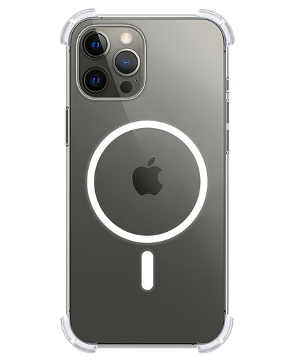 iPhone 14 Pro Max Hoesje Geschikt voor Magsafe Backcover Shockproof - Transparant