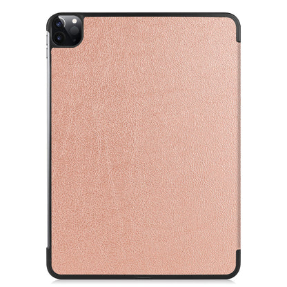 iPad Pro 2021 (11 inch) Trifold Bookcase Hoes - Rosé goud