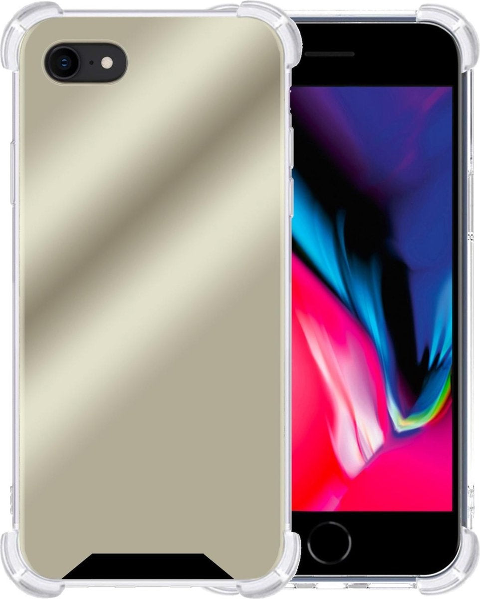 iPhone 8 Hoesje Shock Proof Siliconen - Goud