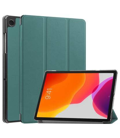 iPad 10.2 2019 Trifold Bookcase Hoes met Penhouder voor Apple Pen - Donkergroen