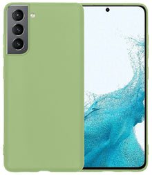 Samsung S22 Hoesje Siliconen Backcover Lichtgewicht - Groen