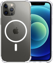iPhone 12 Pro Hoesje Geschikt voor Magsafe Backcover Shockproof - Transparant
