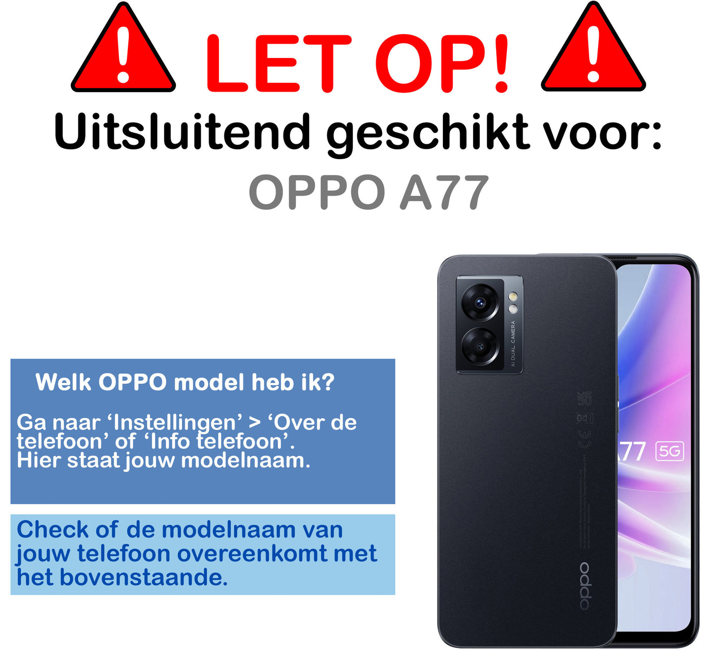 OPPO A77 Hoesje Shock Proof Siliconen - Transparant