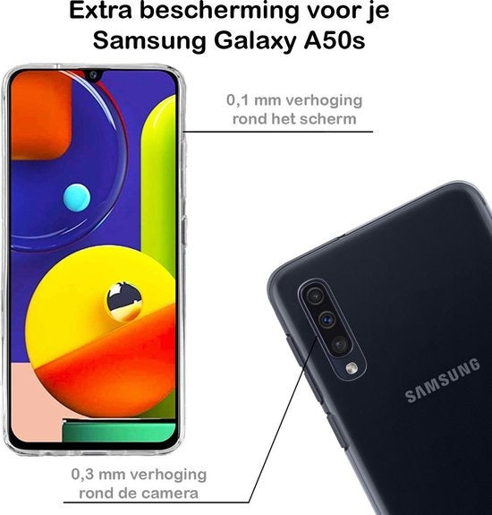 Samsung A50s Hoesje Siliconen - Transparant