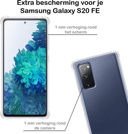 Samsung S20 FE Hoesje Shockproof Backcover Siliconen - Transparant