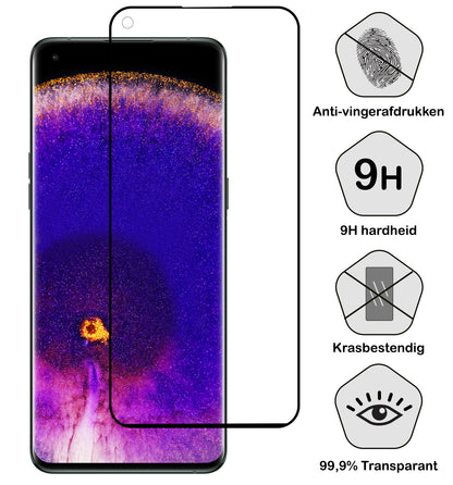OPPO Find X5 Screenprotector Gehard Glas - Full Screen