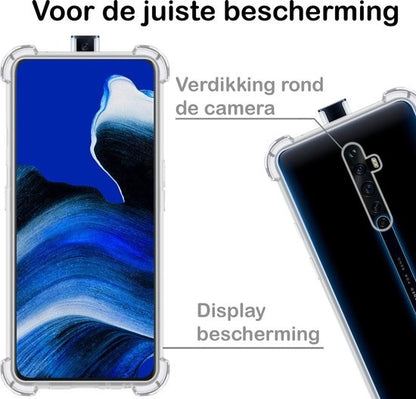 OPPO Reno 2 Hoesje Shockproof Backcover Siliconen - Transparant